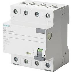 Siemens 5SV34446 5SV3444-6 proudový chránič A 4pólový 40 A 0.1 A 400 V