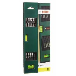 Bosch Accessories 17-tlg. Schrauberbit Level-Set mit Wasserwaage 2607017070