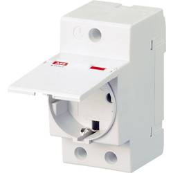 zásuvka na DIN lištu s krytkou ABB M1175C šedá
