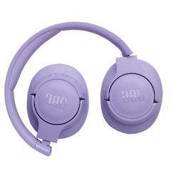 JBL Tune 720BT sluchátka uzavřená (Over Ear) Bez kabelu, Bluetooth®, kabelová stereo nachová regulace hlasitosti, Vypnutí zvuku mikrofonu Hi-Fi