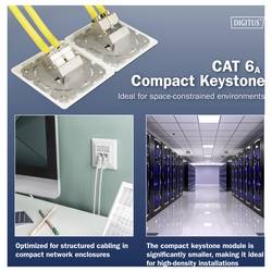Digitus RJ45 vestavný modul Keystone CAT 6A 1 ks