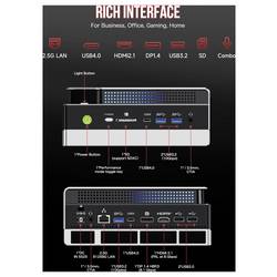 GMKtec Workstation Mini PC, Superpočítač pro AI (umělou inteligenci) EVO-X2 AMD Ryzen AI Max+ 395 64+1TB DDR5X AMD Ryzen AI Max+ 395 5.1 GHz 64 GB RAM 1 TB SSD