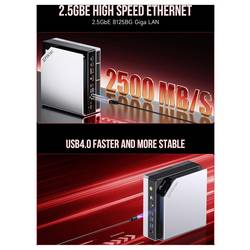 GMKtec Workstation Mini PC, Superpočítač pro AI (umělou inteligenci) EVO-X2 AMD Ryzen AI Max+ 395 64+1TB DDR5X AMD Ryzen AI Max+ 395 5.1 GHz 64 GB RAM 1 TB SSD