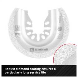 Einhell 708086 Sägeblatt halbrund DIA, 65mm diamant #####Sägeblatt 65 mm 65 mm 1 ks