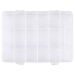TRU COMPONENTS TC-SG18-012 krabička na malé součástky (d x š x v) 200 x 160 x 30 mm přihrádek: 18 variabilní rozčlenění Obsah 1 ks