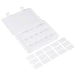 TRU COMPONENTS TC-SG18-012 krabička na malé součástky (d x š x v) 200 x 160 x 30 mm přihrádek: 18 variabilní rozčlenění Obsah 1 ks