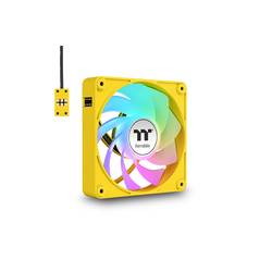 Thermaltake CT120 EX Reverse ARGB Sync PC Cooling Fan Bumblebee 3 Pack PC větrák s krytem žlutá (š x v x h) 120 x 120 x 25 mm