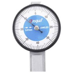 Dasqua 5221-1129-A Nárazuvzdorné měřicí hodiny s kontrolním měřítkem 0.8 mm Odečet: 0.01 mm