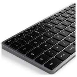 Satechi Slim X3 Bluetooth® klávesnice německá, QWERTZ antracitová tlačítka multimédií, s číselnou klávesnicí, s podsvícením