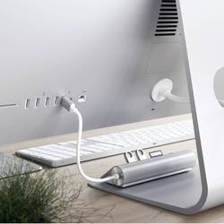 Satechi ST-TCHCRS USB Hub 3 porty USB-A, SD, microSD USB 3.0 5 GBit/s stříbrná ST-TCHCRS