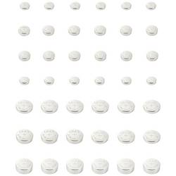VOLTCRAFT sada knoflíkových baterií 6 x AG1, 12 x AG3, 6 x AG4, 9 x AG10, 3 x AG12, 6 x AG13