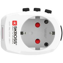 Skross 1302470 cestovní adaptér Pro Light USB (2xA) -World