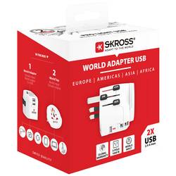 Skross 1302470 cestovní adaptér Pro Light USB (2xA) -World