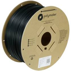 Polymaker PA02037 Polymaker PolyLite PLA Filament True Black 1.75 mm / 3kg vlákno pro 3D tiskárny PLA plast Vysoká tuhost, Vysoká pevnost v tahu 1.75 mm 3000 g