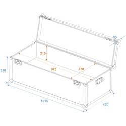 Roadinger 30126652 30126652 case (kufr) (d x š x v) 420 x 1015 x 325 mm