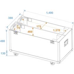 Roadinger LCD ZL60 case (kufr) (d x š x v) 390 x 1490 x 1075 mm