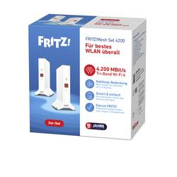 FRITZ! Wi-Fi repeater FRITZ!Mesh Set 4200 2er-Set, 20003108, LAN 10/100/1000 MBit/s, meshový