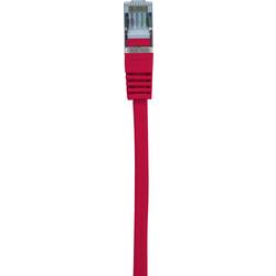 Renkforce RF-5043976 RJ45 síťové kabely, propojovací kabely CAT 6A S/FTP 0.15 m červená samozhášecí 1 ks