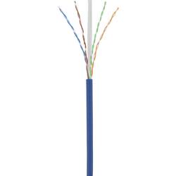 Renkforce RF-5043878 RJ45 síťové kabely, propojovací kabely CAT 6 U/UTP 0.25 m modrá s ochranou, bez halogenů 1 ks