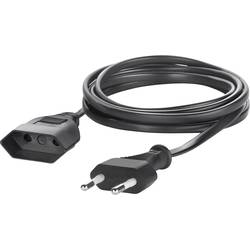 Sygonix SY-5042686 napájecí prodlužovací kabel, černá, 5.00 m