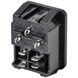 TRU COMPONENTS TC-10088416 IEC zástrčka C13/C14 C14 zástrčka, vestavná rovná Počet kontaktů: 3 10 A černá 1 ks