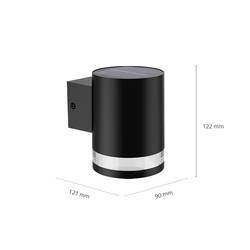 Philips LED Fyce 8720169265547 venkovní solární nástěnné osvětlení LED pevně vestavěné LED 1.5 W černá