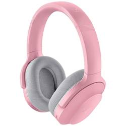 RAZER Barracuda Headset uzavřená (Over Ear) kabelová, Bluetooth®, bezdrátová stereo Quarz, růžová regulace hlasitosti, Vypnutí zvuku mikrofonu Gaming