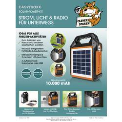 easymaxx Security Solar-Power-Kit, 09467 solární powerbanka, 10000 mAh