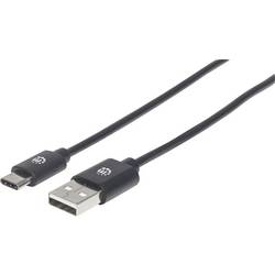 Manhattan USB kabel USB 2.0 USB-A zástrčka, USB-C ® zástrčka 2.00 m černá 354929