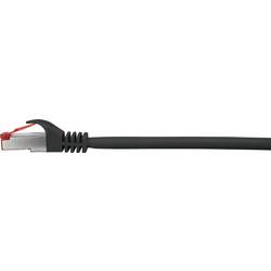 Renkforce RF-4965870 RJ45 síťové kabely, propojovací kabely CAT 6 S/FTP 30.00 m černá s ochranou, pozlacené kontakty, samozhášecí 1 ks