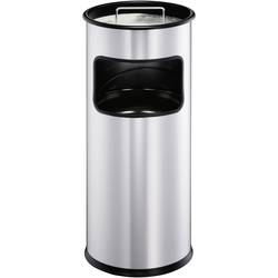 Durable DURABLE - Asch-/Mülleimer - rund - 17 L - Metall 333023 koš na papír s popelníkem, 17 l, kov, (Ø x v) 260 mm x 620 mm, černá, 1 ks