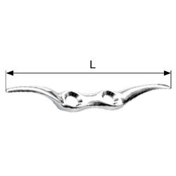 dörner + helmer 4818254 Držák na šňůru poniklovaný 11.2 cm 12 ks