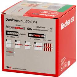 Fischer 538260 DUOPOWER 6x50 S PH LD 2komponentní hmoždinka 50 mm 6 mm 50 ks