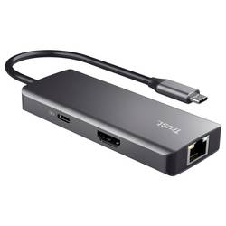 Trust USB-C® dokovací stanice DALYX 6-IN-1 MULTIPORT ADAPTER Vhodné pro značky (dokovací stanice pro notebook): univerzální