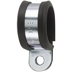 HellermannTyton AFCS12 upevňovací příchytka šroubovací 166-50601 Průměr kabelového svazku (rozsah) 12 mm (max) s ochranným profilem z chloroprenu kov, černá 1
