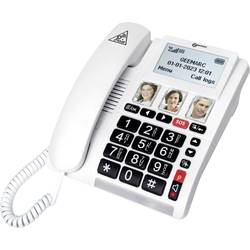 Geemarc CL9000 bezdrátový telefon pro seniory tlačítko fotoaparátu, handsfree, kompatibilní s naslouchadly , vč. nouzového terminálu, optická signalizace
