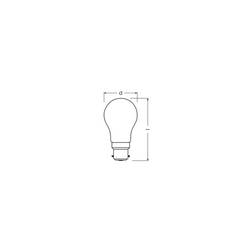OSRAM HOMELIGHTING 4099854468438 LED Energetická třída (EEK2021) D (A - G) B22d Kulové svítidlo (miniaturní) 3.4 W teplá bílá (Ø x v) 45.00 mm x 45.00 mm