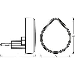OSRAM HOMELIGHTING Lunetta Raindrop Dimmable White LED svítidlo do zásuvky LED bílá