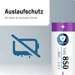 Ansmann 16340 USB-C® akumulátor 16340 Li-Ion 3.6 V 850 mAh 1 ks