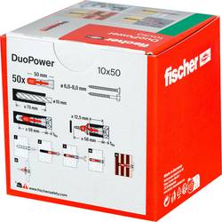 Fischer 535456 DUOPOWER 10x50 LD 2komponentní hmoždinka 50 mm 10 mm 50 ks