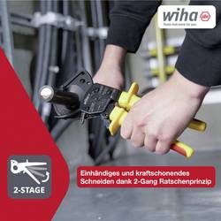 Wiha 46674 štípací kleště na kabely hliníkový a měděný kabel, jedno- a vícežilový, 34 mm, 300 mm²