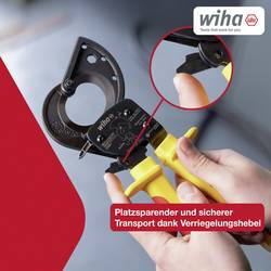 Wiha 46674 štípací kleště na kabely hliníkový a měděný kabel, jedno- a vícežilový, 34 mm, 300 mm²