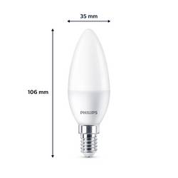 Philips 8719514460034 LED Energetická třída (EEK2021) F (A - G) E14 2.8 W = 25 W teplá bílá 3 ks