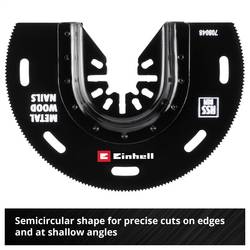 Einhell 708048 halbrund BIM, 88mm Bimetal ponorný pilový list 88 mm 1 ks