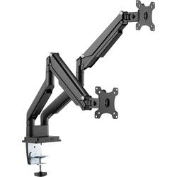 Digitus DA-90395 držák na stůl pro monitor 2 Displej: (s) 38,1 cm (15) - 81,3 cm (32) černá otočný, nastavitelná výška, naklápěcí, otočný, nakláněcí