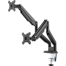 Digitus DA-90395 držák na stůl pro monitor 2 Displej: (s) 38,1 cm (15) - 81,3 cm (32) černá otočný, nastavitelná výška, naklápěcí, otočný, nakláněcí