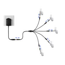 TRU COMPONENTS TC-13232716 DC konektor zásuvka - Zástrčka 5.5 mm 2.1 mm 41.2 cm 1 ks