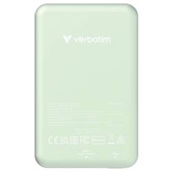 Verbatim Charge n Go Magnetic Wireless powerbanka Li-Pol, 5000 mAh, Rychlé nabíjení, Quick Charge 3.0, Power Delivery 3.0, Adaptivní rychlé nabíjení, USB-C®,