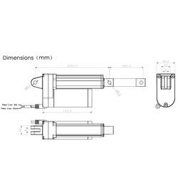 TRU COMPONENTS lineární servomotor TC24-100-2500 TC-13492812 délka 100 mm Posuvná síla 2500 N 24 V/DC 1 ks