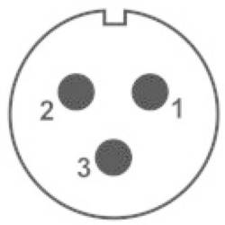 Weipu SP2112 / S 3 kulatý faston, 1 ks